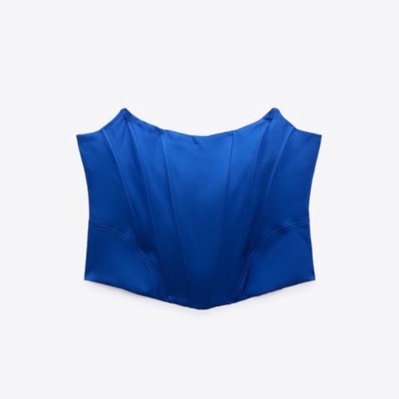 Zara Satin Effect Corset Top - Picture 2 of 7